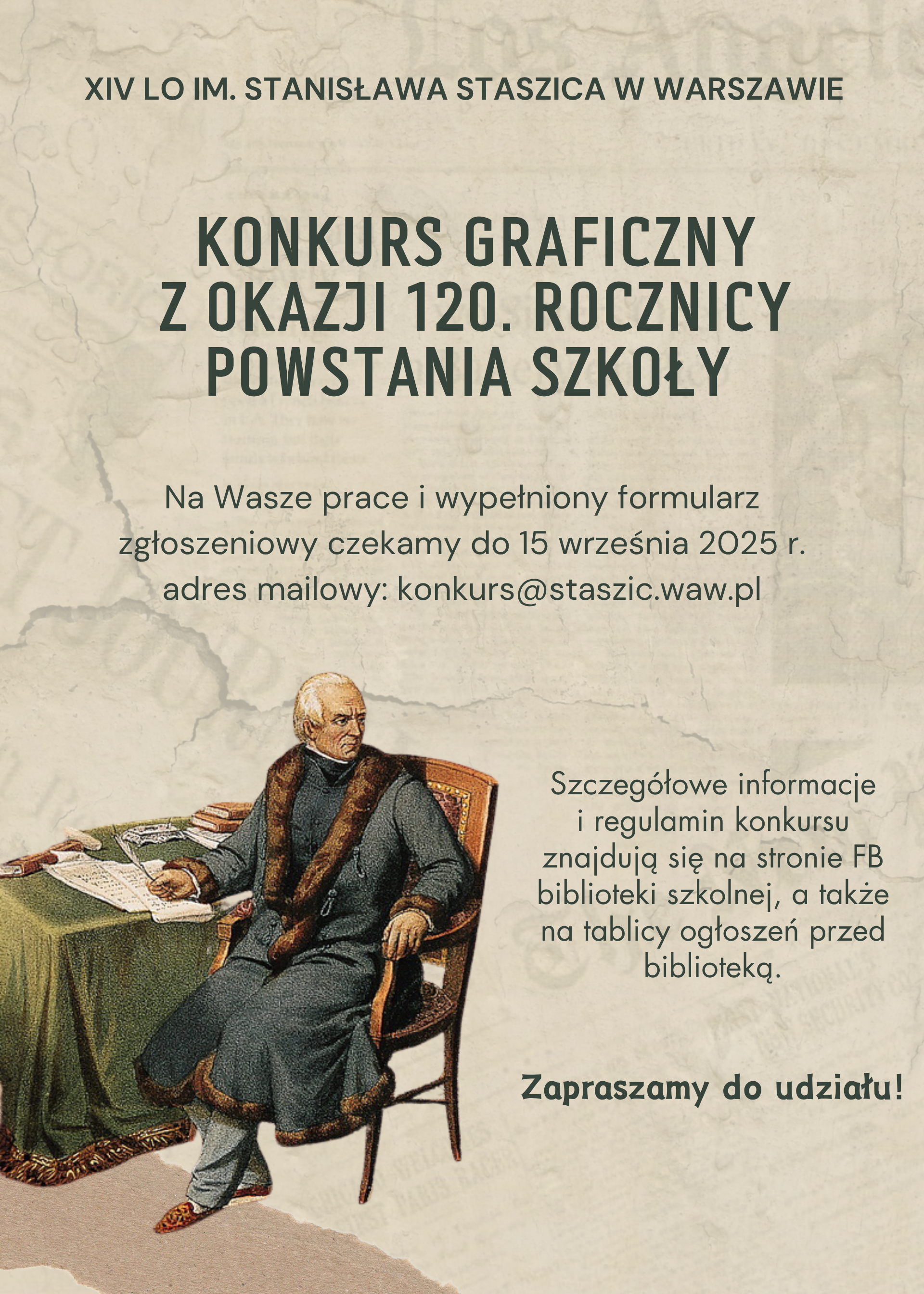 Informacje dotyczące organizowanego przez szkołę konkursu graficznego
