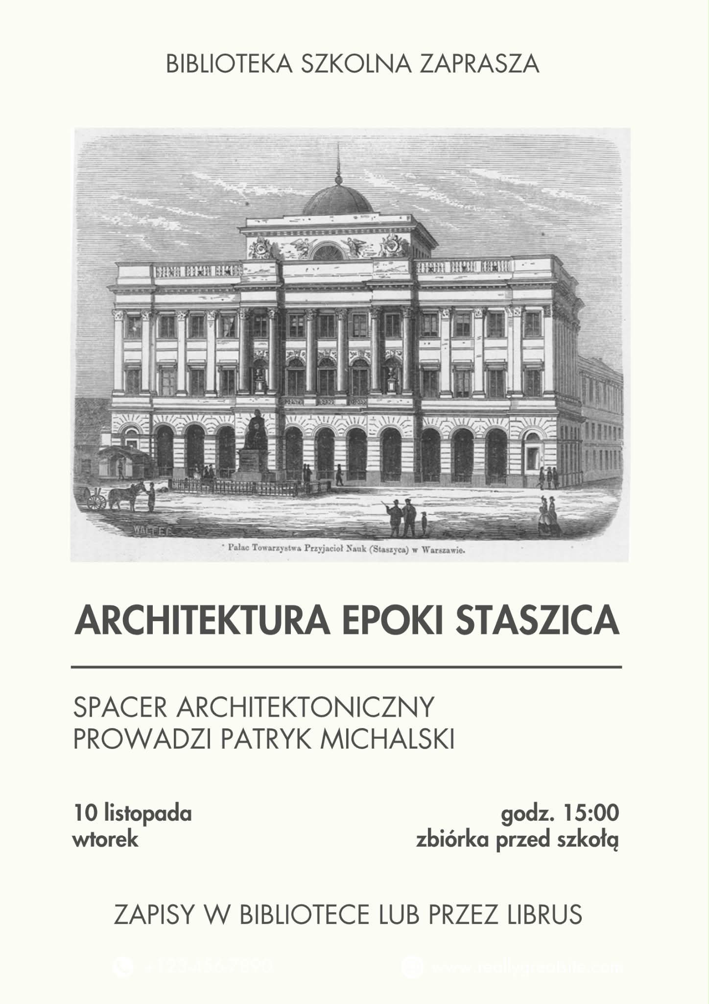 plakat z informacjami o wydarzeniu
